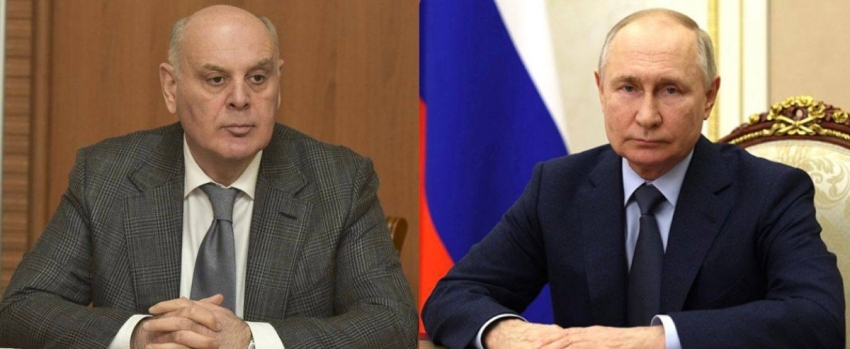 Владимир Путин Аслан Бжьаниа иира Амш идиныҳәалеит
